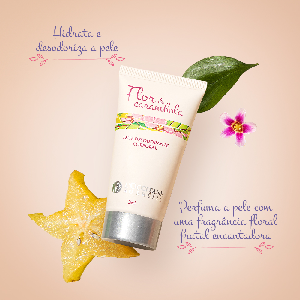 Leite Desodorante Corporal Flor de Carambola 50ml, ,  large image number 1